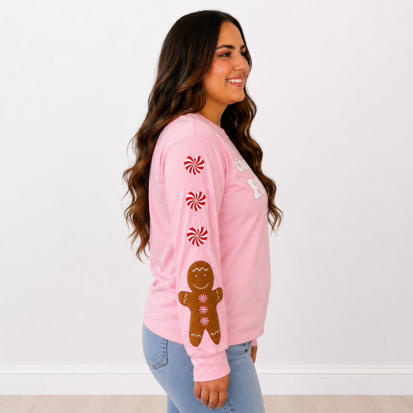 Feelin' Festive Pink Sweatshirt by Grace + Emma