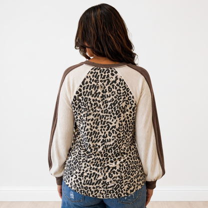 Leopard Long Sleeve Pullover FINAL SALE - SV Boutique & Co.