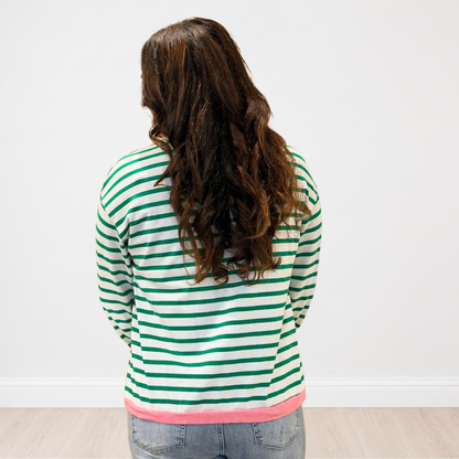 Stripe Green Long Sleeve Final Sale