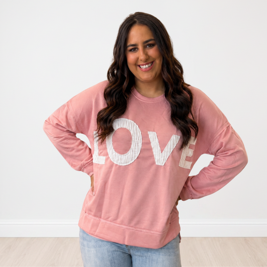 LOVE High-Low Sweatshirt