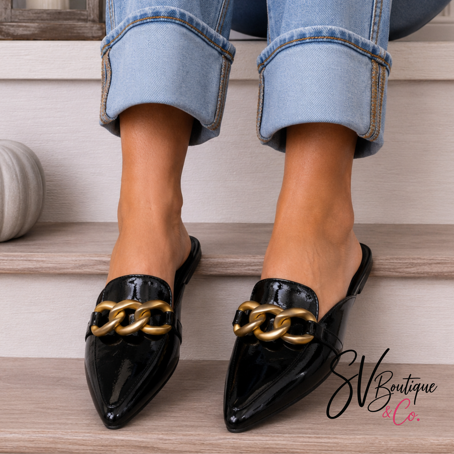 Corkys Playin For Keeps Black Slip On Mule - SV Boutique & Co.