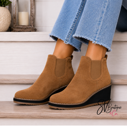 Corky's Love You A Latte Boot – Tobacco Suede - SV Boutique & Co.