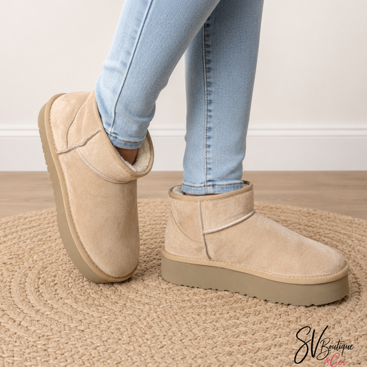 Corkys Room Service Camel Faux Suede Bootie - SV Boutique & Co.