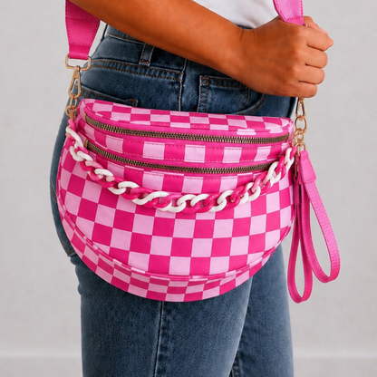 Checkered Crossbody Bag - SV Boutique & Co.