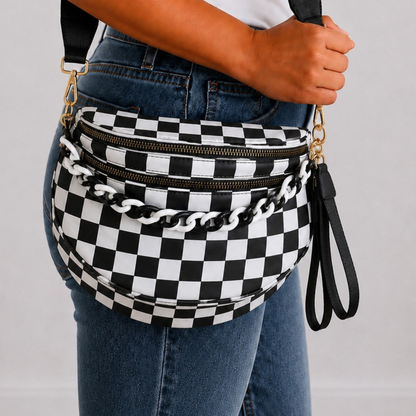 Checkered Crossbody Bag - SV Boutique & Co.