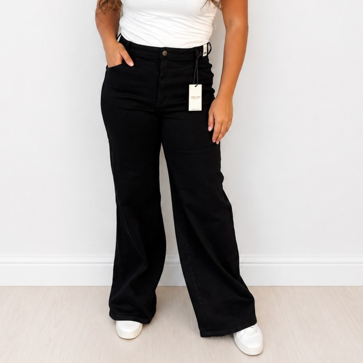 Judy Blue Black Retro Wide Leg Jeans - SV Boutique & Co.