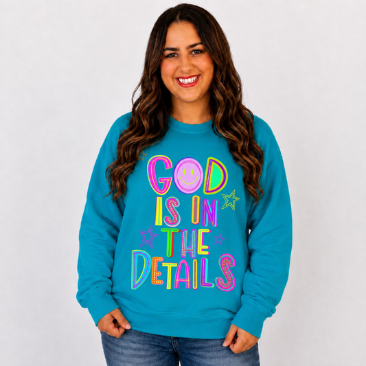 God Is In The Details Crewneck Pullover - SV Boutique & Co.