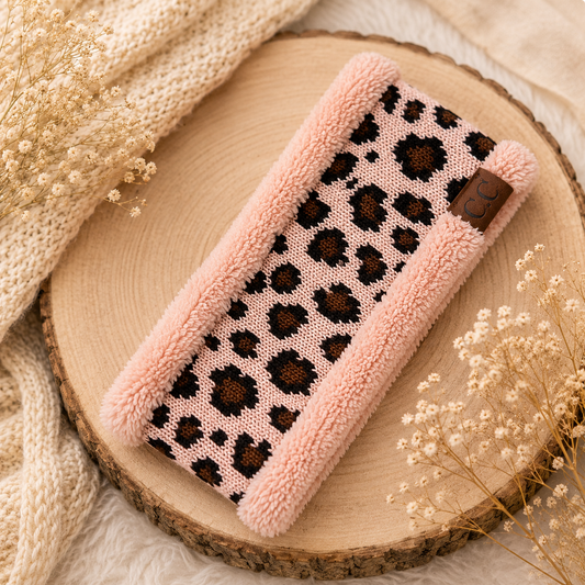C.C Leopard Pattern Headwrap with Lining