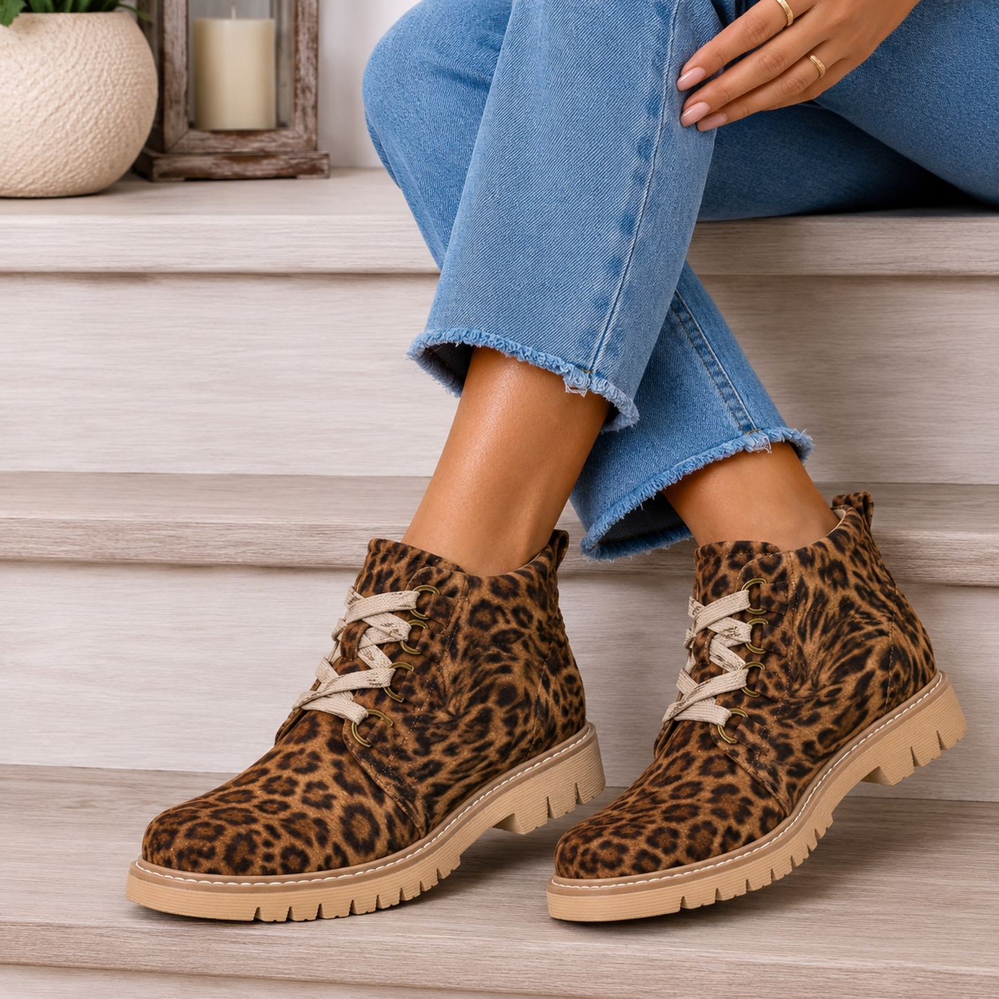 Corkys Twisted Leopard Campfire Boots