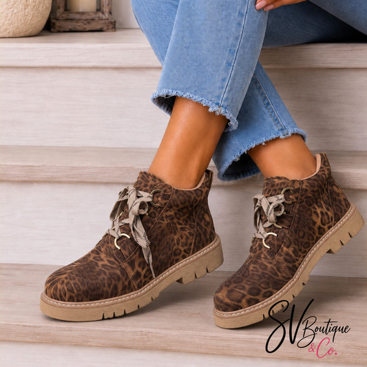 Corkys Campfire Twisted Leopard Boots