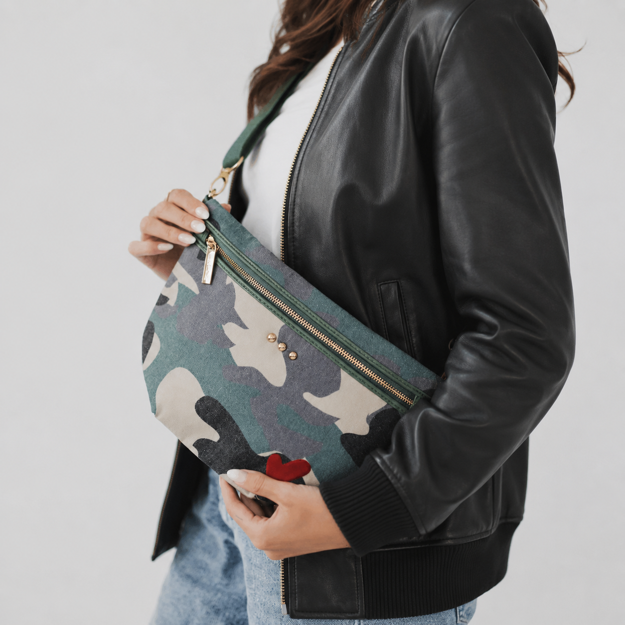 Pretty Simple Colby Camo Canvas Bum Bag