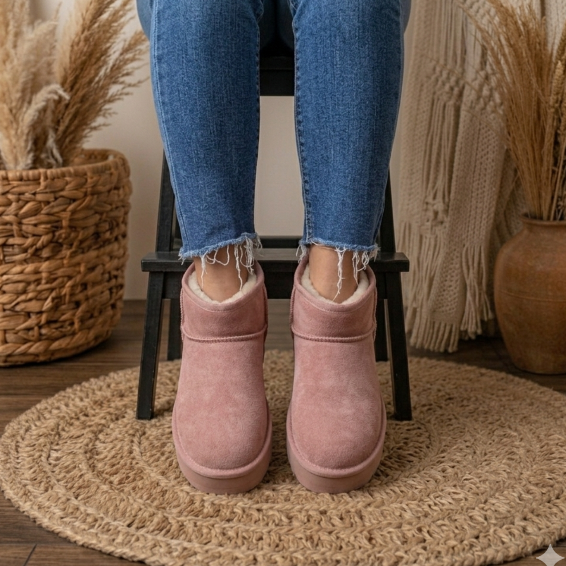Corkys Room Service Pink Blush Faux Suede Hey Girl - SV Boutique & Co.