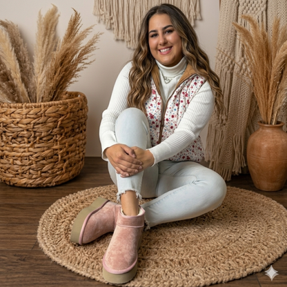 Corkys Room Service Pink Blush Faux Suede Hey Girl - SV Boutique & Co.