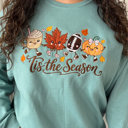 Tis the Season Embroidered Sweatshirt - SV Boutique & Co.