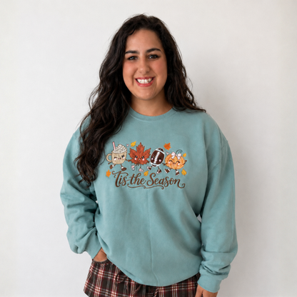 Tis the Season Embroidered Sweatshirt - SV Boutique & Co.