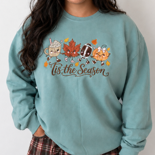 Tis the Season Embroidered Sweatshirt