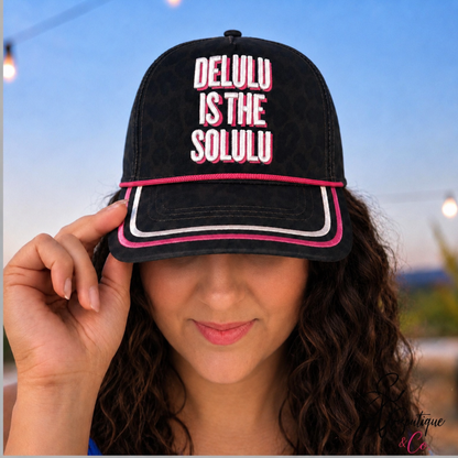 Delulu Is the Solulu Leopard Cap