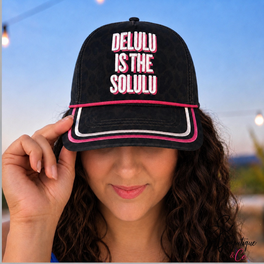 Delulu Is the Solulu Leopard Cap