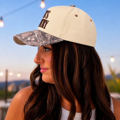 C.C. God’s Country Camo Embroidered Trucker Hat