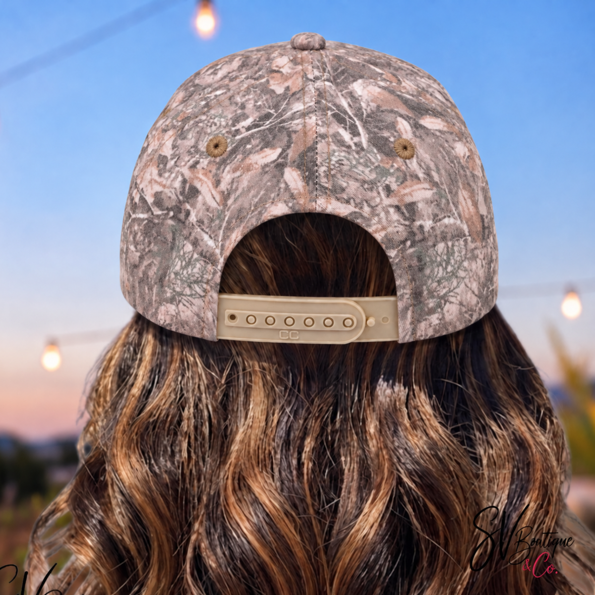 C.C. God’s Country Camo Embroidered Trucker Hat