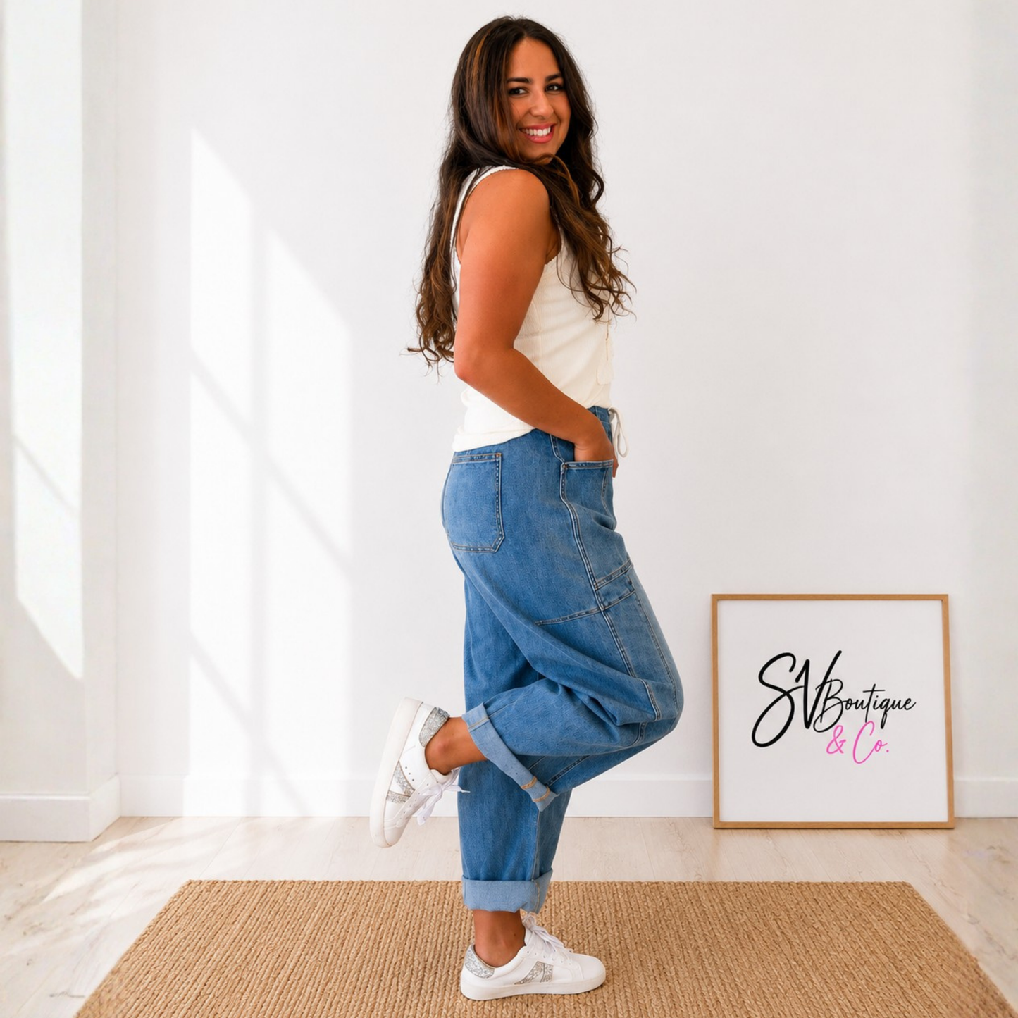 Risen Barrel Crop Jeans - SV Boutique & Co.