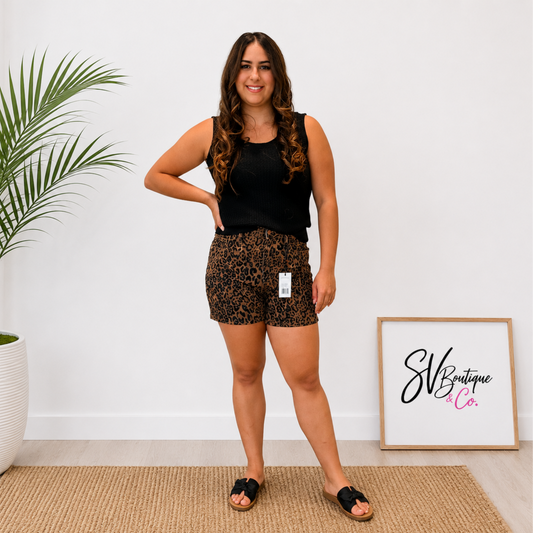 Leopard Shorts Judy Blue - SV Boutique & Co.