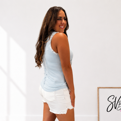 Peace & Love Patch Tank Top - SV Boutique & Co.