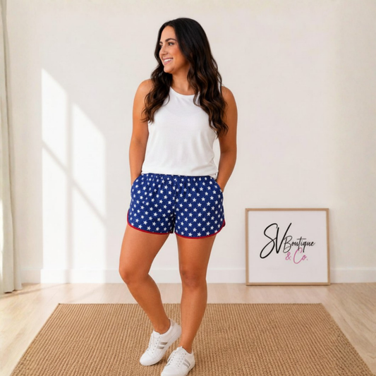 Star Spangled Shorts - SV Boutique & Co.