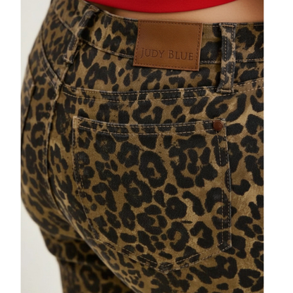 Walk On The Wild Side Leopard Jeans -Judy Blue - SV Boutique & Co.