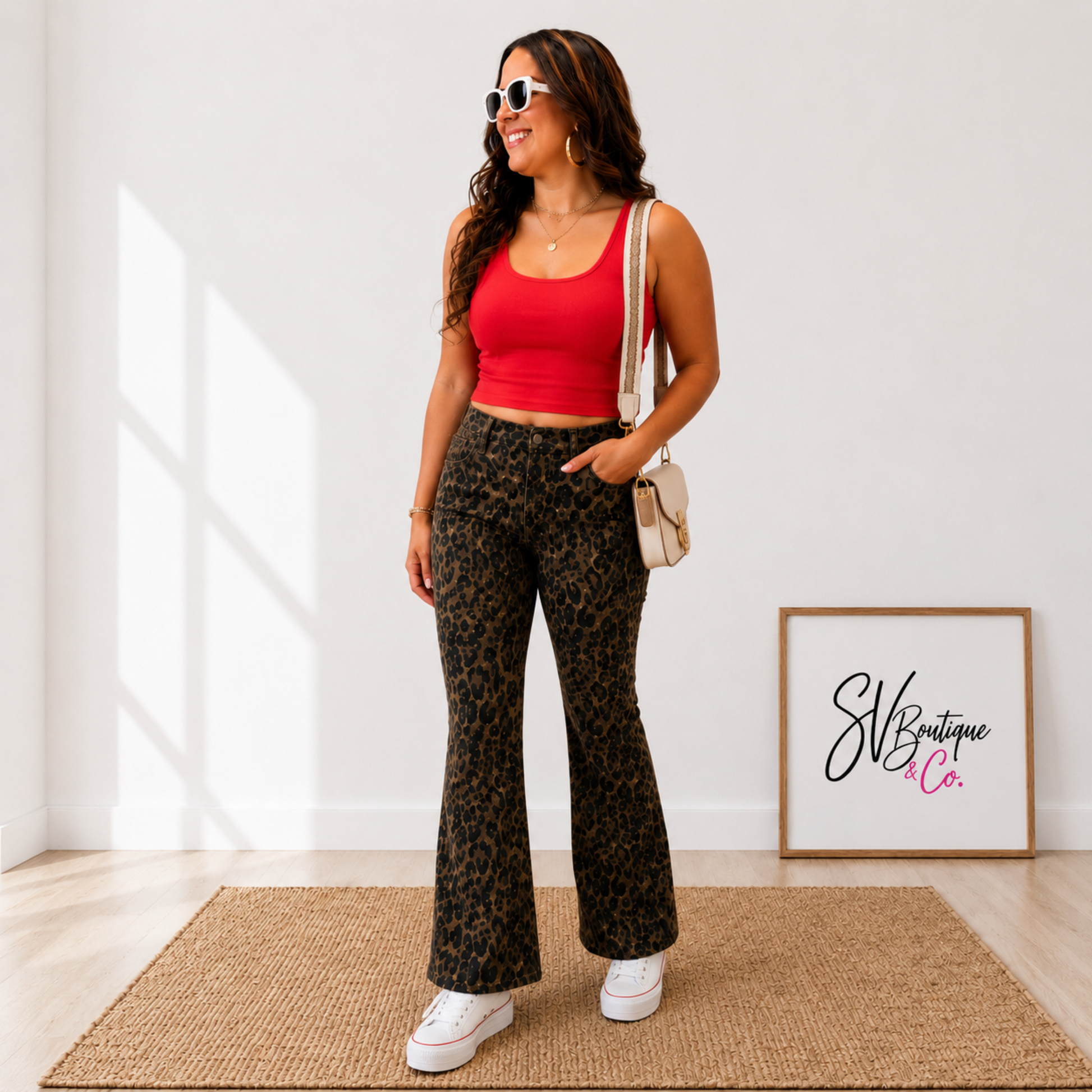 Walk On The Wild Side Leopard Jeans -Judy Blue - SV Boutique & Co.