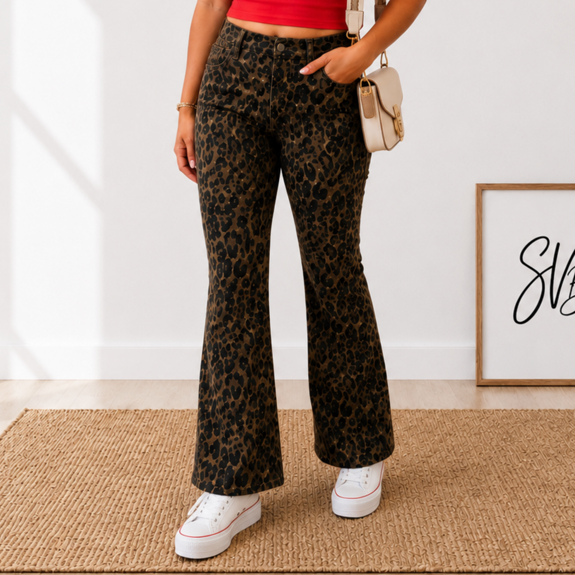 Walk On The Wild Side Leopard Jeans -Judy Blue - SV Boutique & Co.