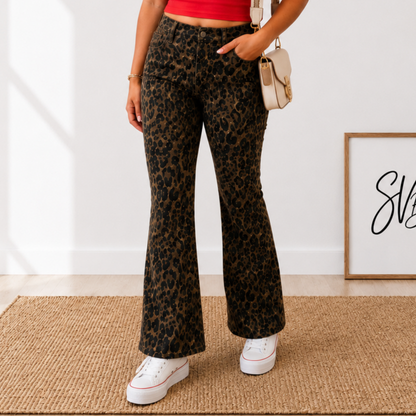 Walk On The Wild Side Leopard Jeans -Judy Blue - SV Boutique & Co.