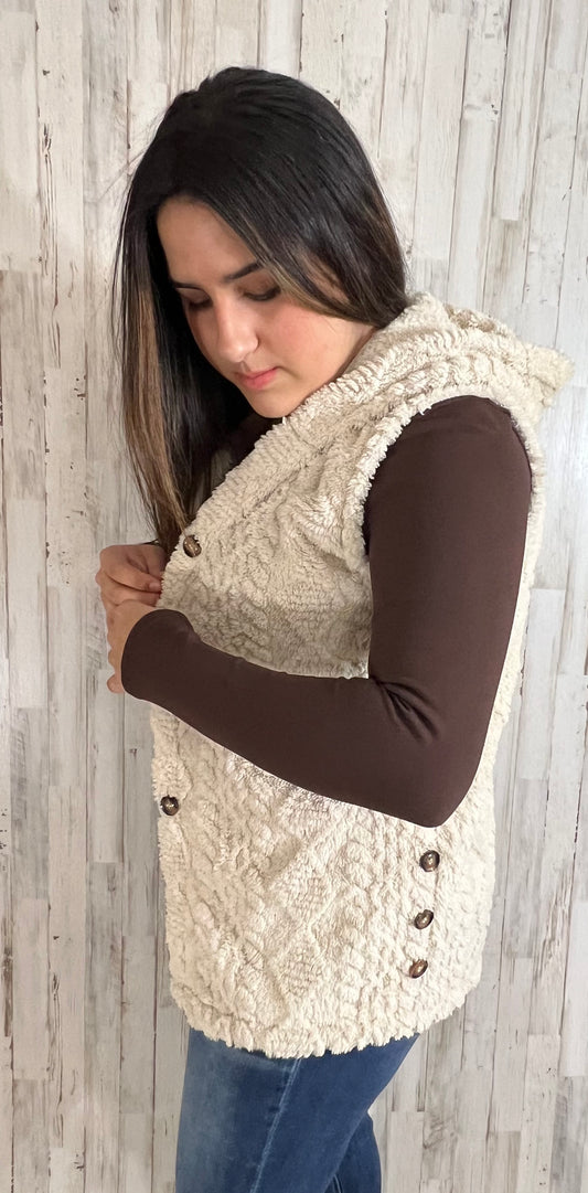 Women's Solid Color Hooded Sleeveless Sweater For Fall/Winter - SV Boutique & Co.