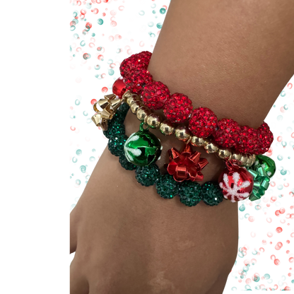 Christmas Cheer 3-Piece Bracelet Set