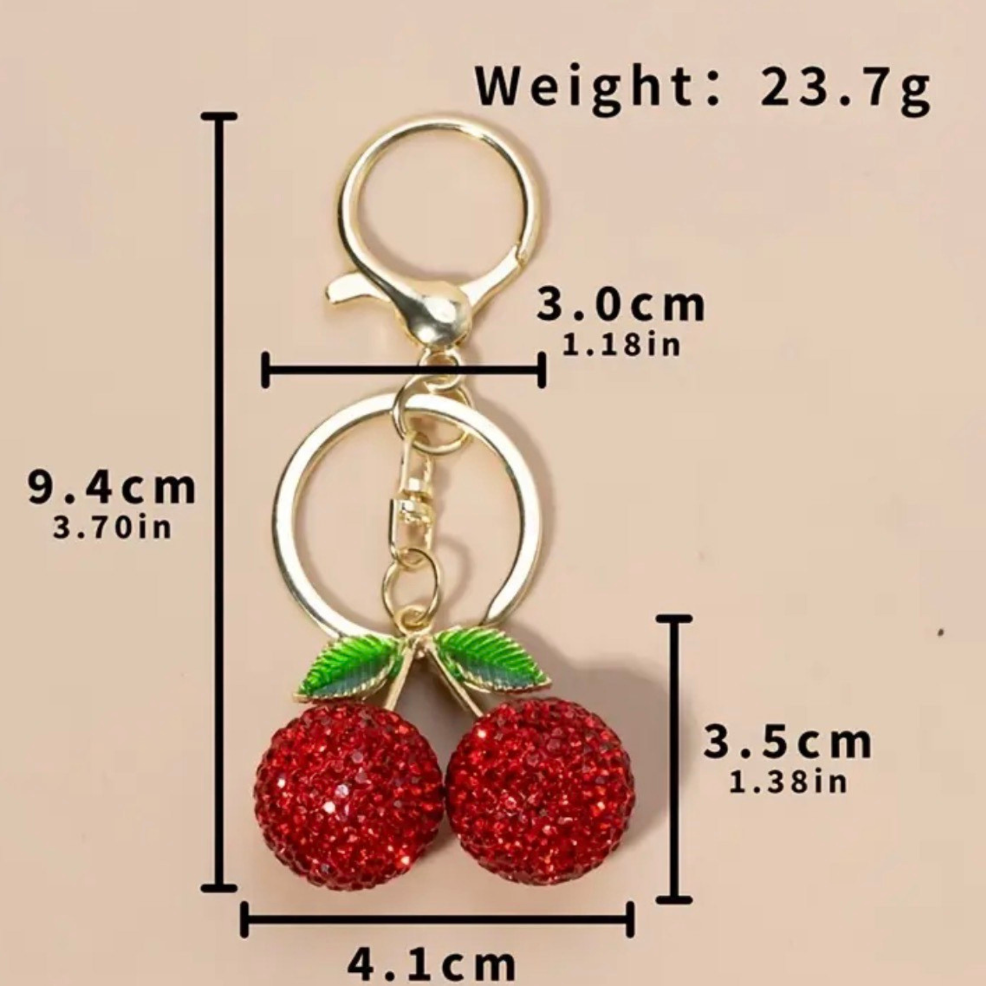 Cherry Keychain - SV Boutique & Co.