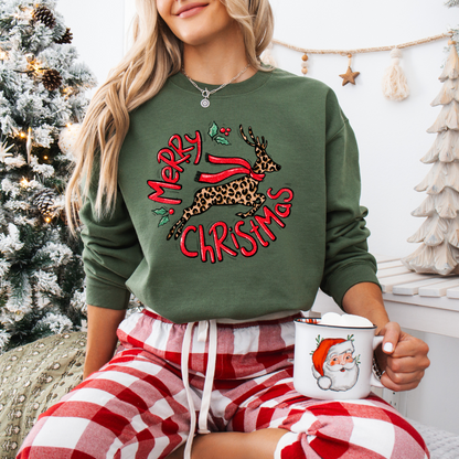 Merry Christmas Leopard Reindeer - SV Boutique & Co.