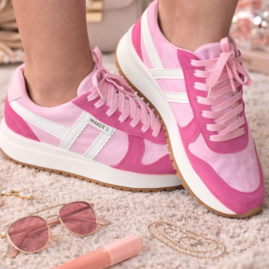 Pink Berry Retro Ace 6 Sneaker