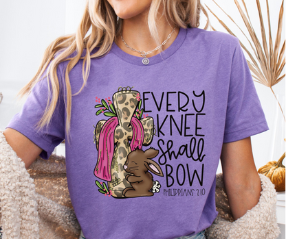 Every Knee Shall Bow Easter Graphic Tee