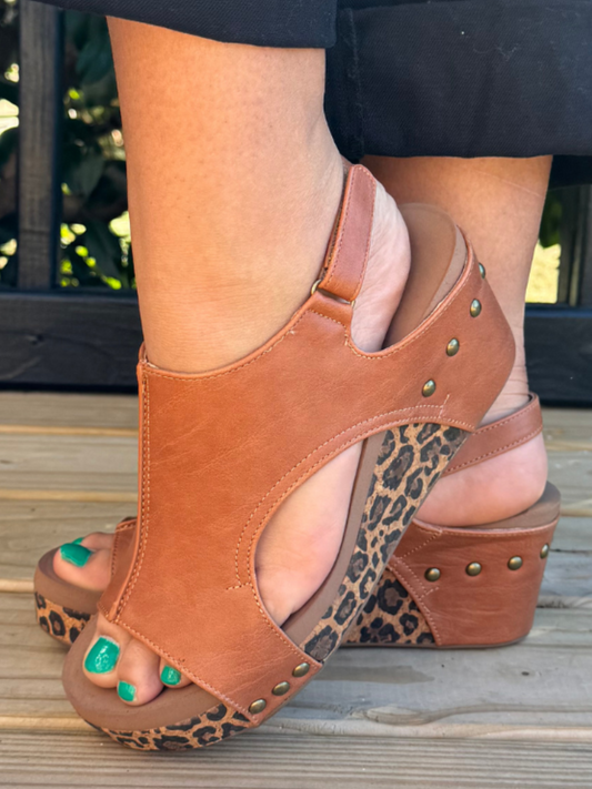 Corkys Carley Leopard Wedge - SV Boutique & Co.