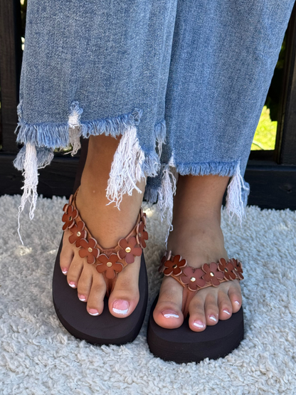 CORKYS NO RUNNING Cognac Flip Flop