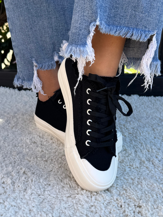CORKYS COULD CARE LESS BLACK SNEAKER - SV Boutique & Co.