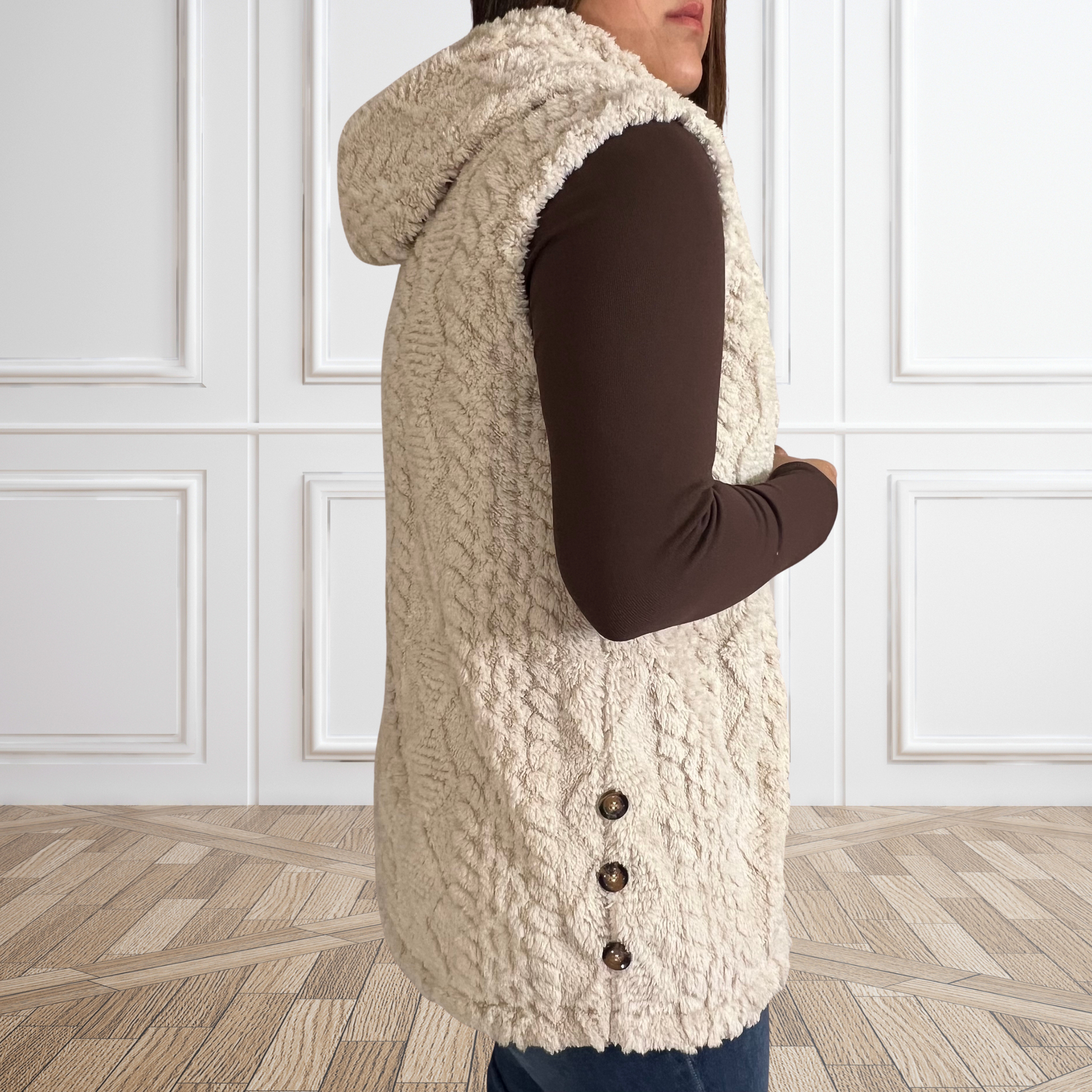 Cozy Luxe Hooded Vest - SV Boutique & Co.