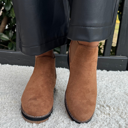 Corky's Love You A Latte Boot – Tobacco Suede
