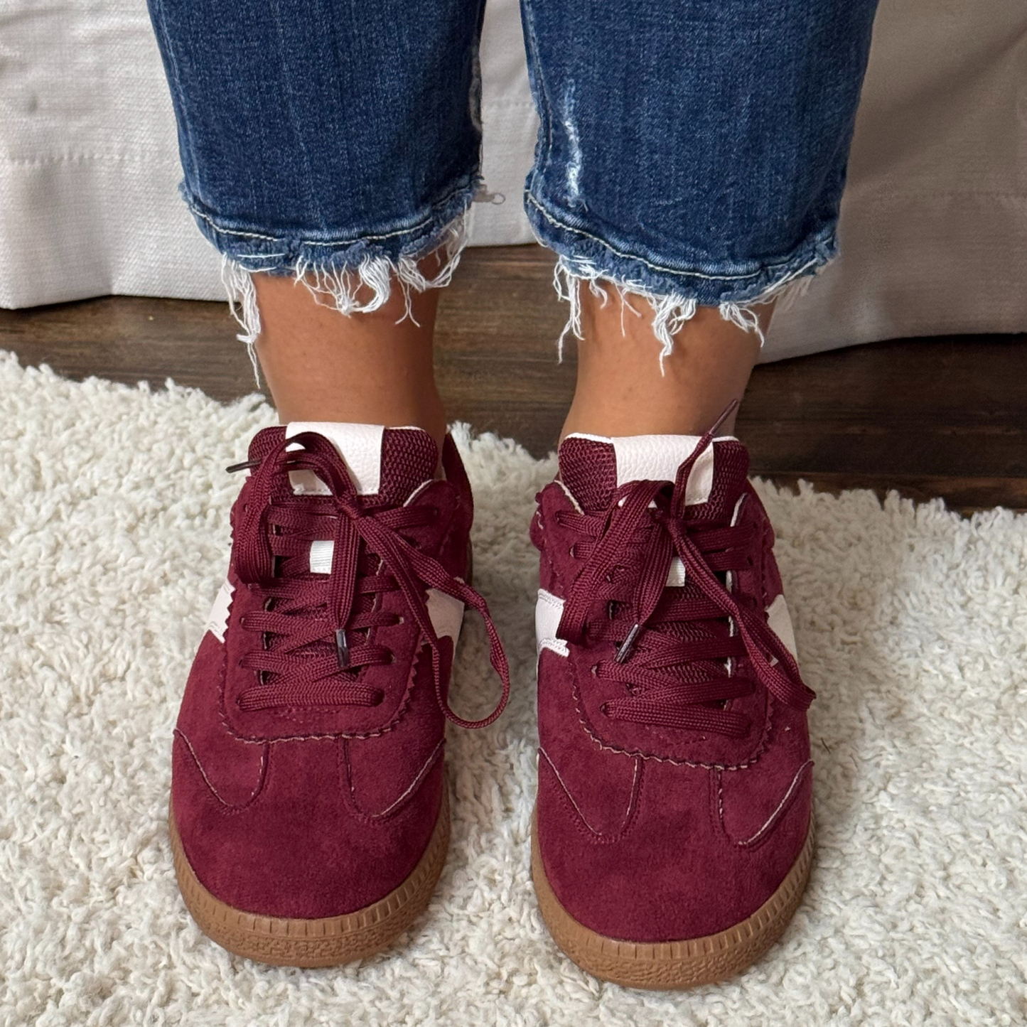 CORKYS “SPOILER ALERT” WINE VEGAN SUEDE