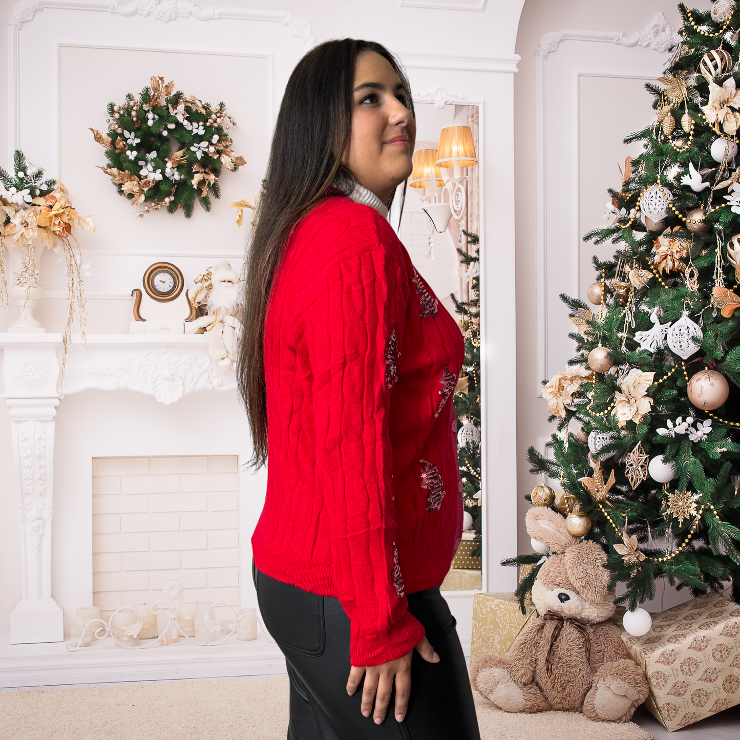 Oh Christmas Tree Sequin Cardigan