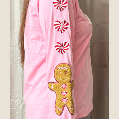 Feelin' Festive Pink Sweatshirt by Grace + Emma