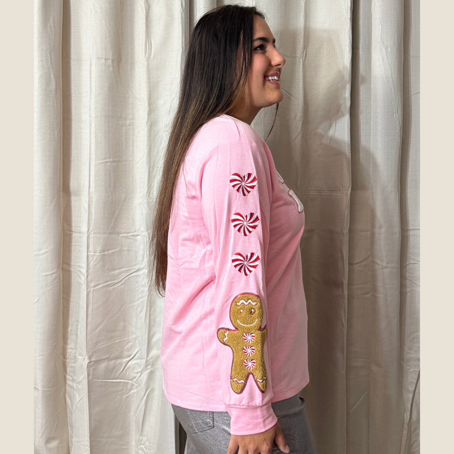 Feelin' Festive Pink Sweatshirt by Grace + Emma