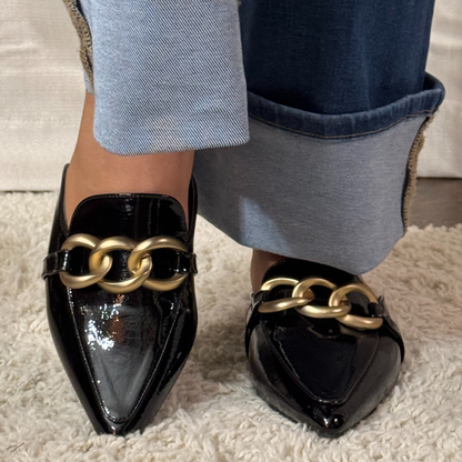 Corkys Playin For Keeps Black Slip On Mule