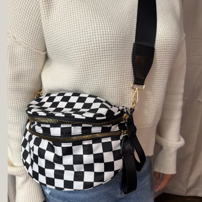 Checkered Crossbody Bag