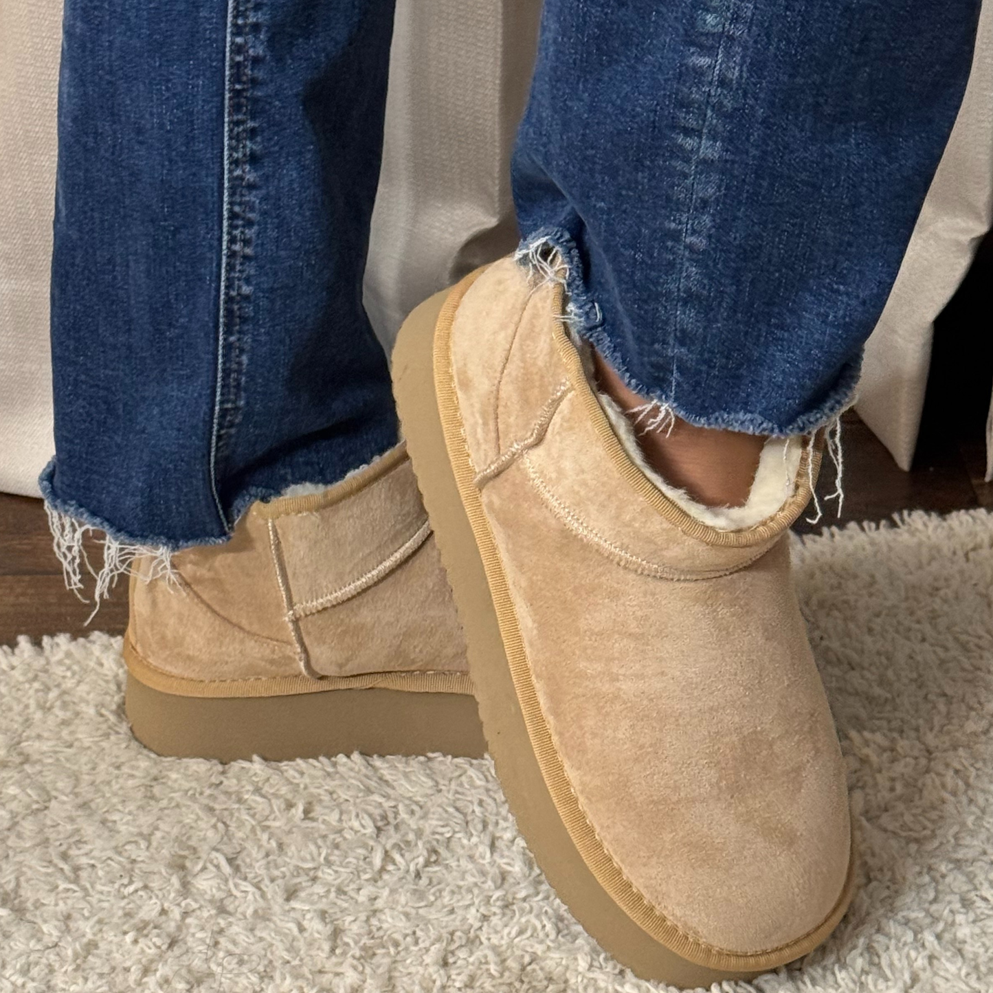 Corkys Room Service Camel Faux Suede Bootie